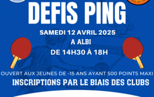 Défis Ping à ALBI.